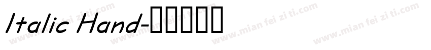 Italic Hand字体转换